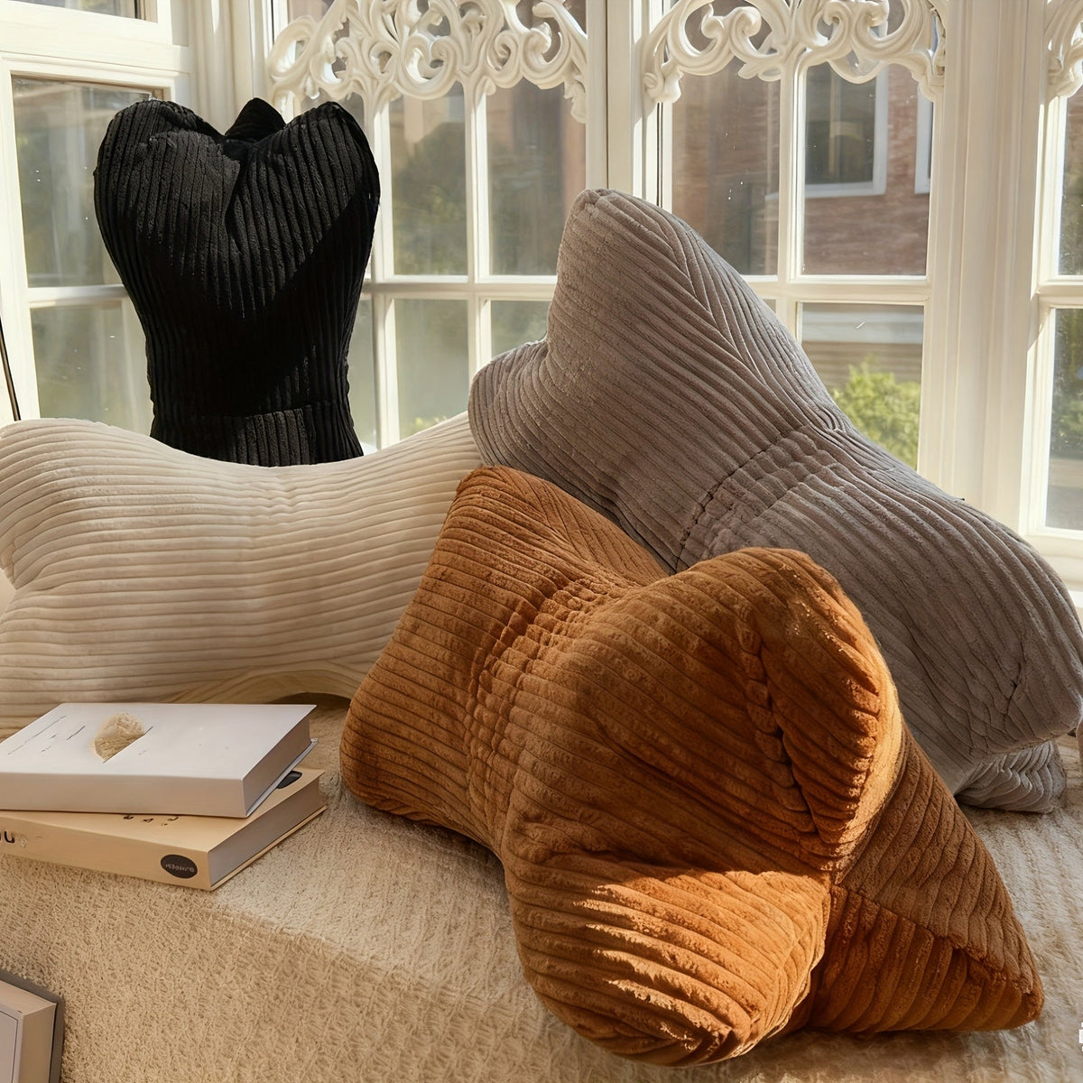 Lounge Bolster Cushion Structured Back Support & Soft Polyester