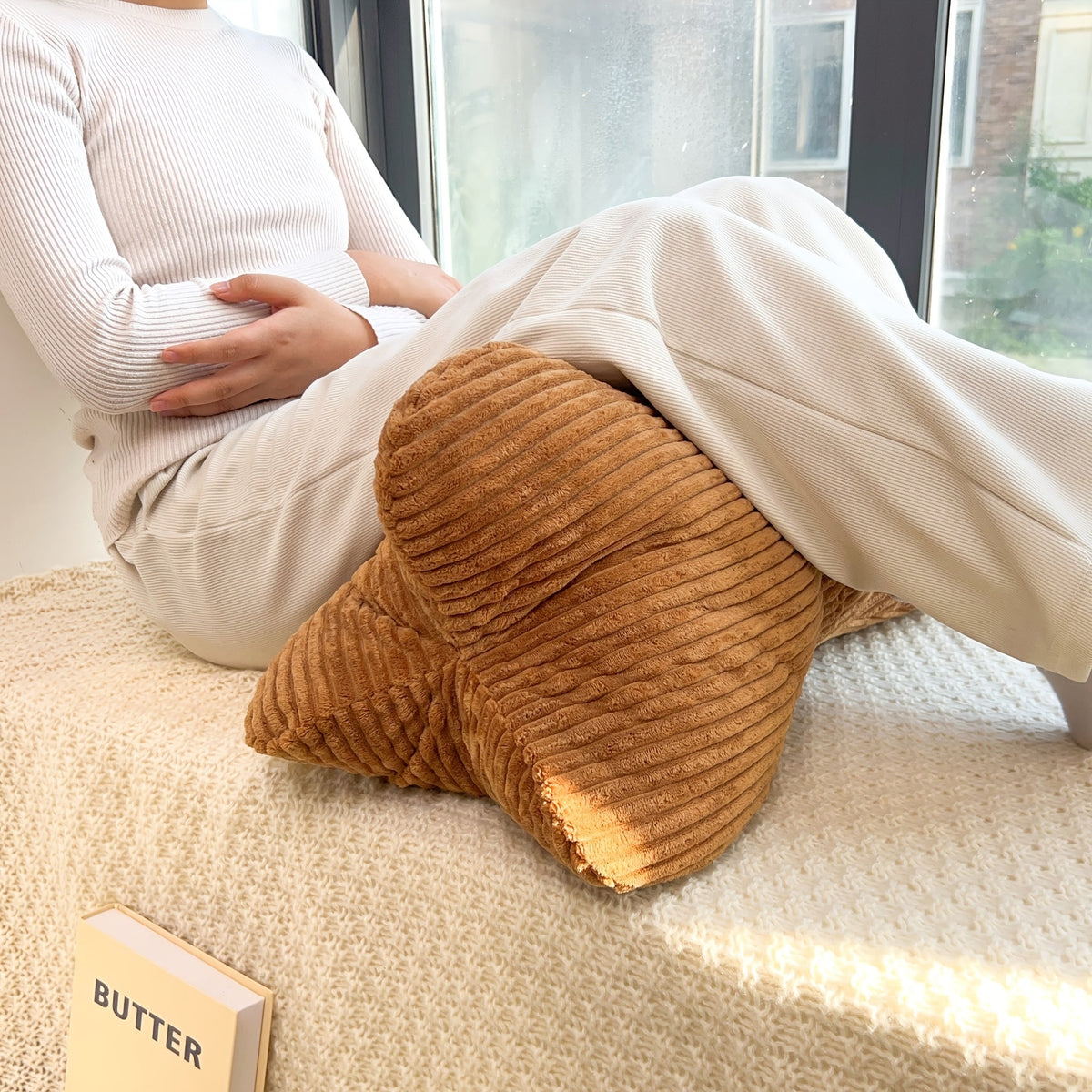 Lounge Bolster Cushion Structured Back Support & Soft Polyester