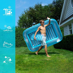 Lounge Chair Inflatable Removable Headrest & Cup Holders