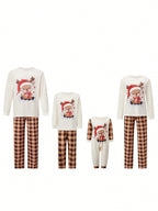 Lounge Set Christmas Fuzzy Long Sleeve & Ankle Pants