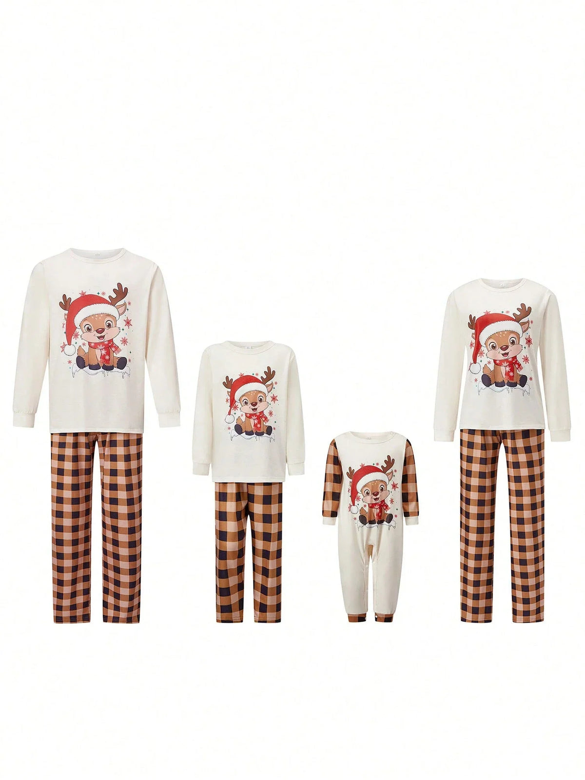 Lounge Set Christmas Fuzzy Long Sleeve & Ankle Pants