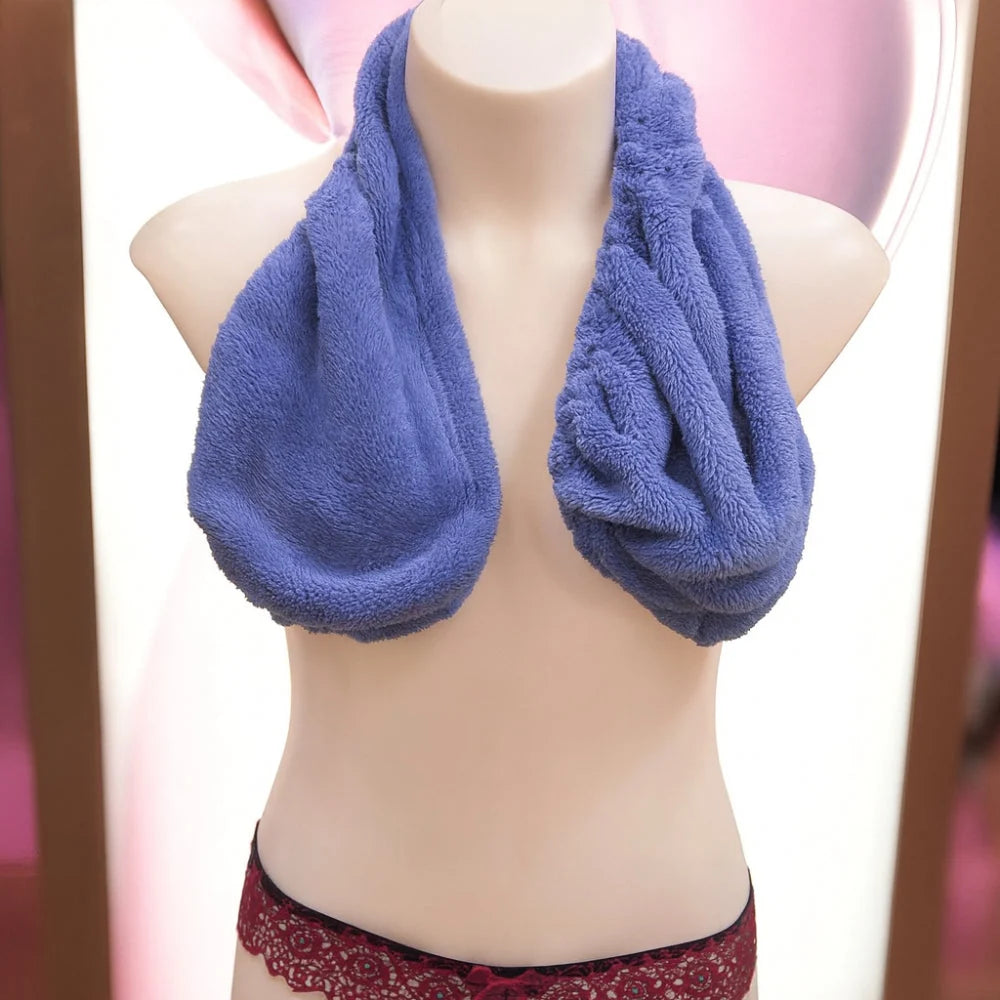 Lounge Towel Bra Absorbent Towelling Wire-Free & Adjustable Straps