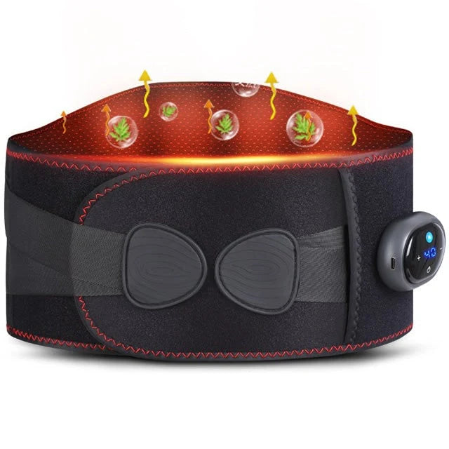 Lower Back Heat Belt Far-Infrared & Vibration USB-C Rechargeable