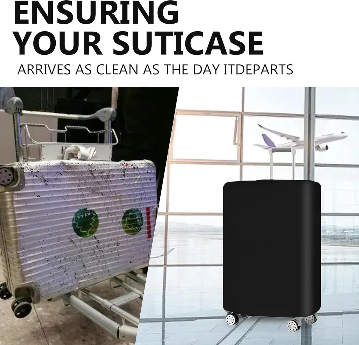 Luggage Cover Set Tear-Resistant & Dustproof Set of 3