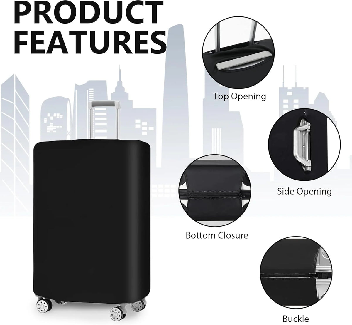 Luggage Cover Set Tear-Resistant & Dustproof Set of 3
