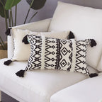 Lumbar Cushion Cover Boho Ethno Hand-Tufted
