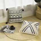 Lumbar Cushion Cover Boho Ethno Hand-Tufted