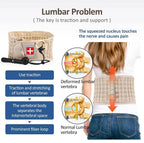 Lumbar Decompression Belt Adjustable Air Traction Breathable Fabric