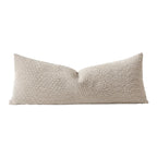 Lumbar Pillow Extra-Long Ergonomic Boucle Cover