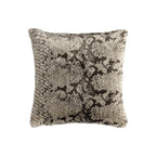 Lumbar Pillow Faux Fur Wavy Quilted 30x50 cm