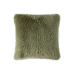 Lumbar Pillow Faux Fur Wavy Quilted 30x50 cm