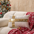 Lumbar Pillow Velvet Foil-Block Hidden Zipper