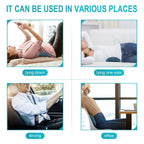 Lumbar Support Pillow Arc-Shaped Memory Foam Breathable Cover