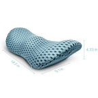 Lumbar Support Pillow Arc-Shaped Memory Foam Breathable Cover