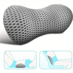 Lumbar Support Pillow Arc-Shaped Memory Foam Breathable Cover