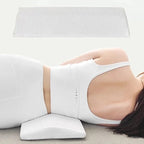 Lumbar Support Pillow Contoured Memory Foam Removable Mesh Cover