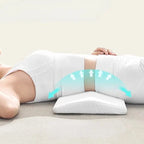 Lumbar Support Pillow Contoured Memory Foam Removable Mesh Cover