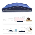 Lumbar Support Pillow Contoured Memory Foam Removable Mesh Cover