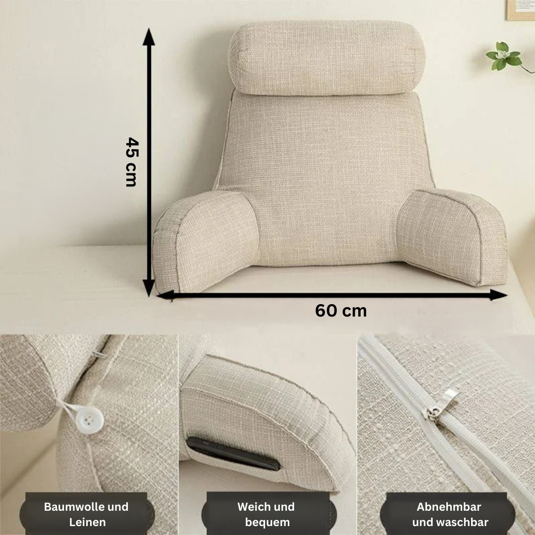 Lumbar Support Pillow Ergonomic Adjustable Headrest & Armrests