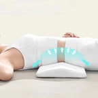 Lumbar Support Pillow Ergonomic Contour Breathable Mesh Cover