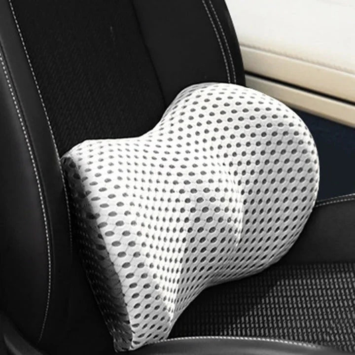 Lumbar Support Pillow Memory Foam Ergonomic Curve Removable Cover