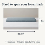 Lumbar Support Pillow Slow-Rebound Memory Foam 23.6 Inch
