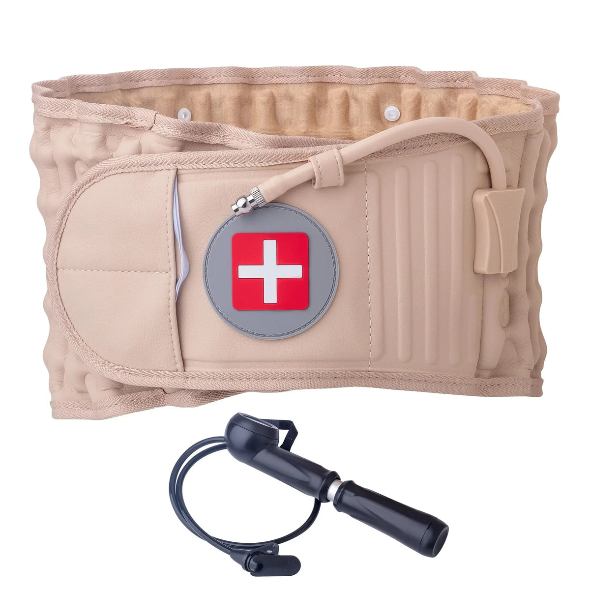 Lumbar Traction Belt Inflatable 4-Inch Manual Pump