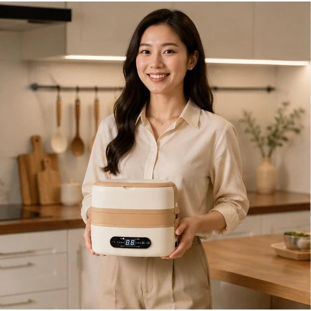 Lunch Box Self-Heating 304 Stainless Steel Bento