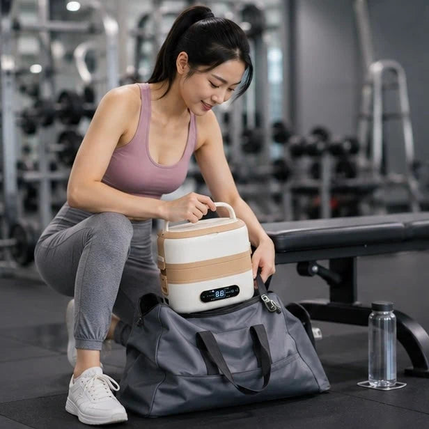 Lunch Box Self-Heating 304 Stainless Steel Bento