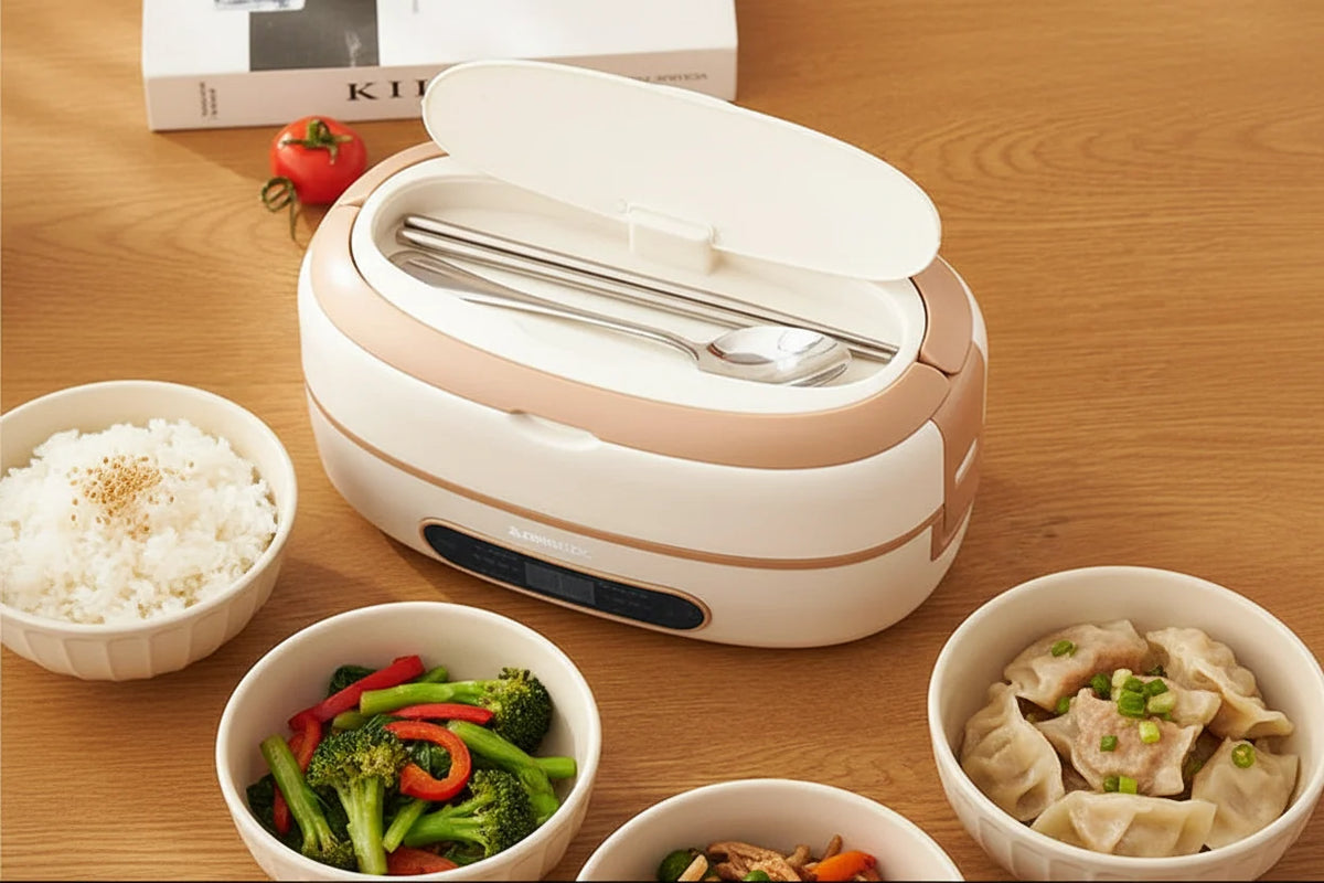 Lunch Box Self-Heating 304 Stainless Steel Bento