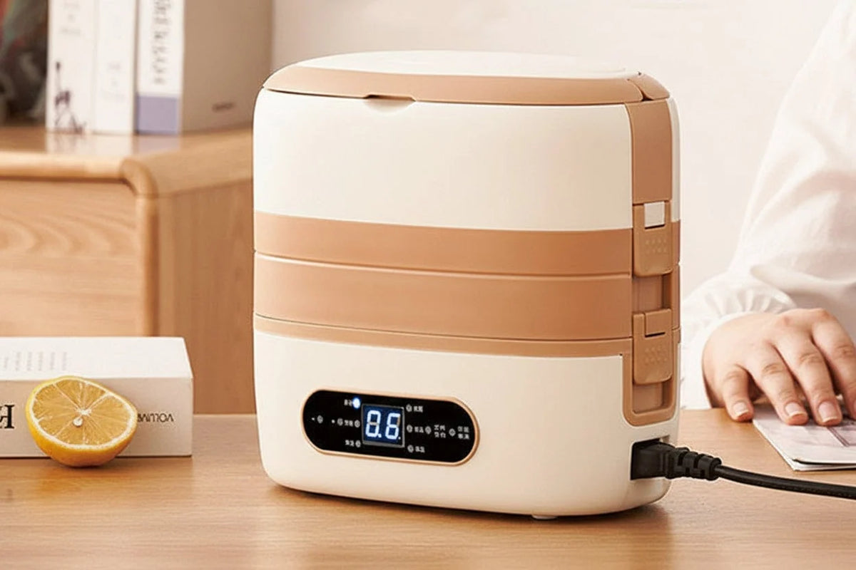 Lunch Box Self-Heating 304 Stainless Steel Bento