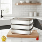 Lunch Box Stainless Steel Airtight Silicone Seal Dishwasher Safe