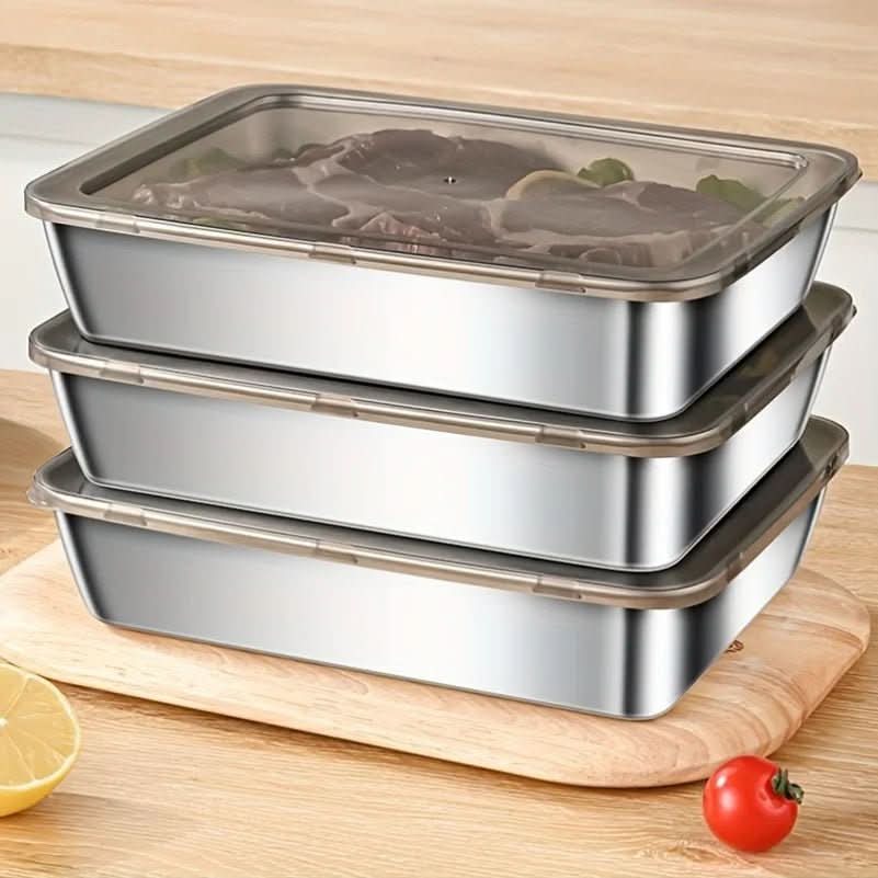 Lunch Box Stainless Steel Airtight Silicone Seal Dishwasher Safe