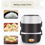 Lunch Box USB Heated Stainless Steel Multi-Layer