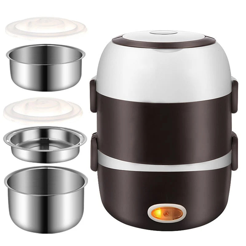Lunch Box USB Heated Stainless Steel Multi-Layer