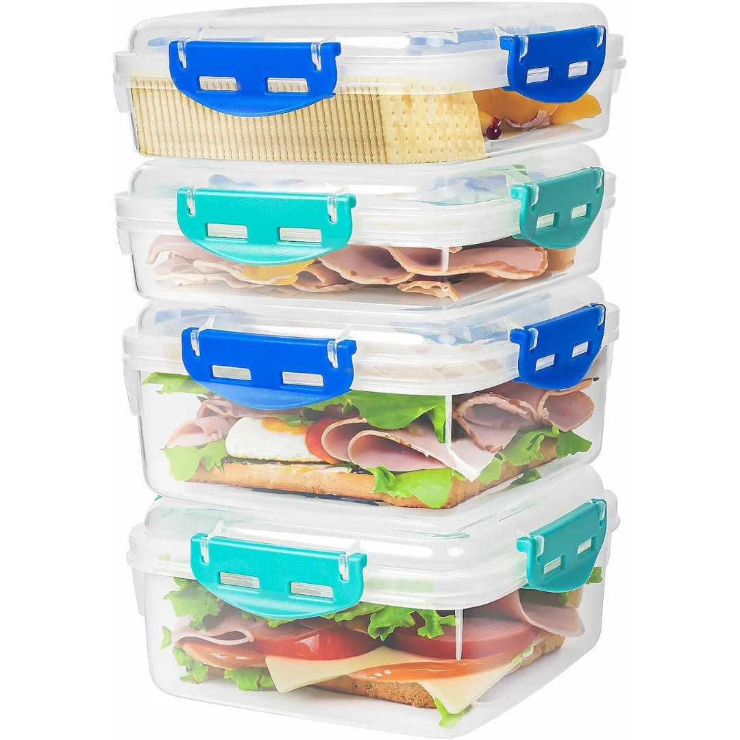 Lunch Containers Airtight Leak-Proof Set of 4