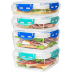 Lunch Containers Airtight Leak-Proof Set of 4
