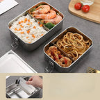 Lunchbox Set Stainless Steel Multi-Compartment 3 Piece