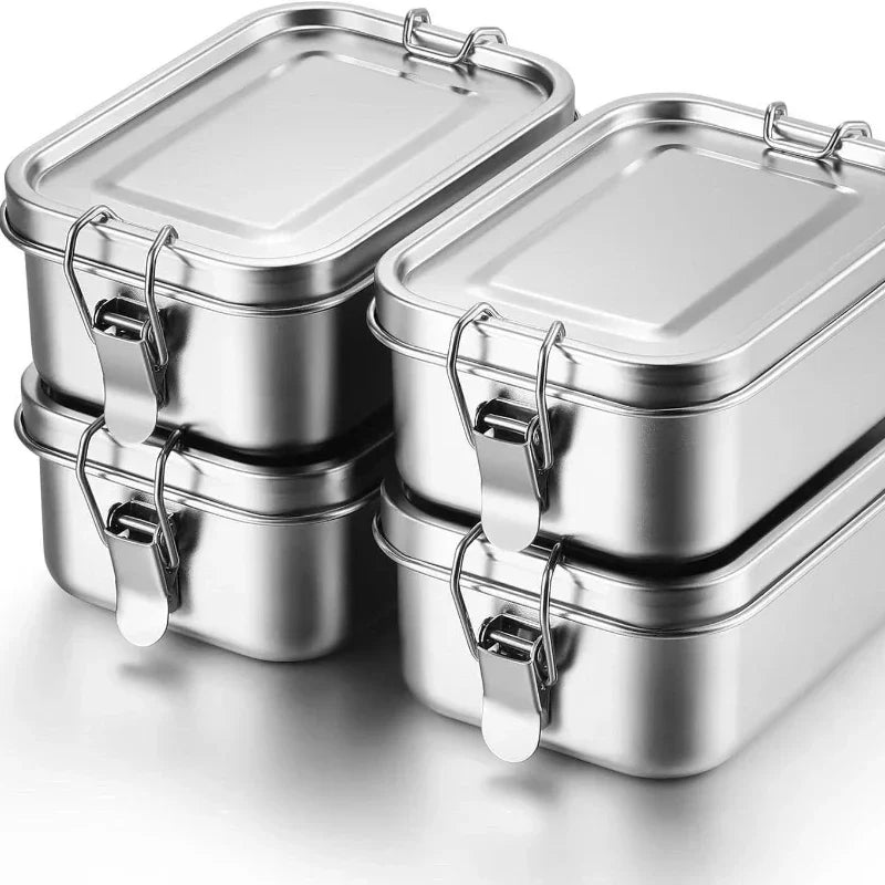 Lunchbox Set Stainless Steel Multi-Compartment 3 Piece