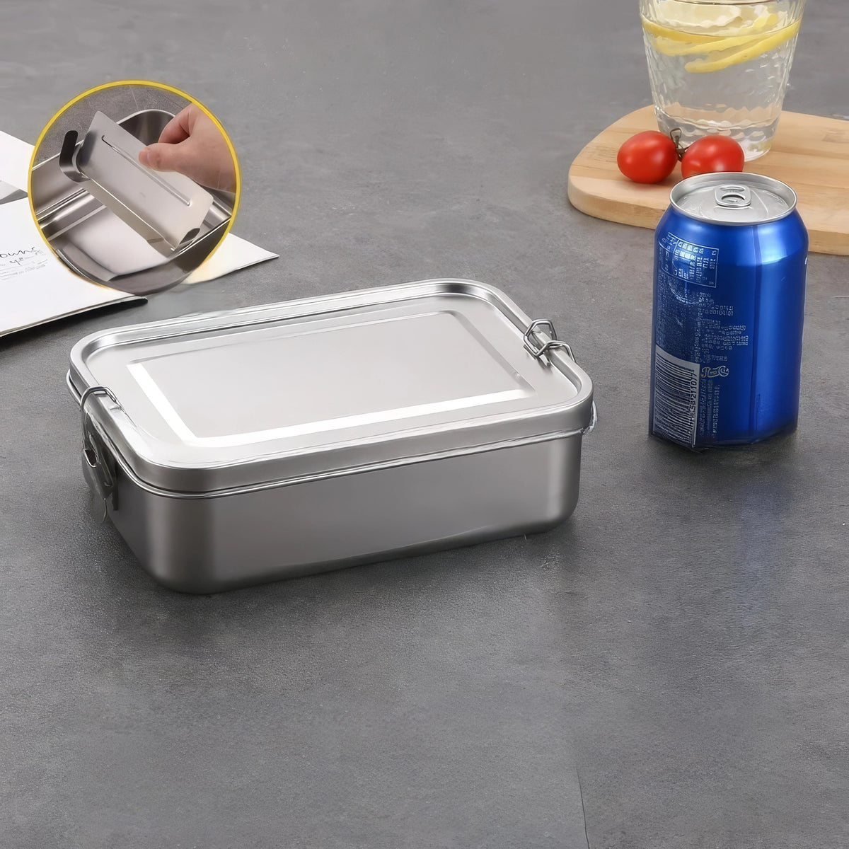 Lunchbox Set Stainless Steel Multi-Compartment 3 Piece