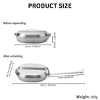 Lunchbox Stainless Steel Divided Compartments & Handle