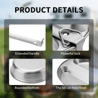 Lunchbox Stainless Steel Divided Compartments & Handle