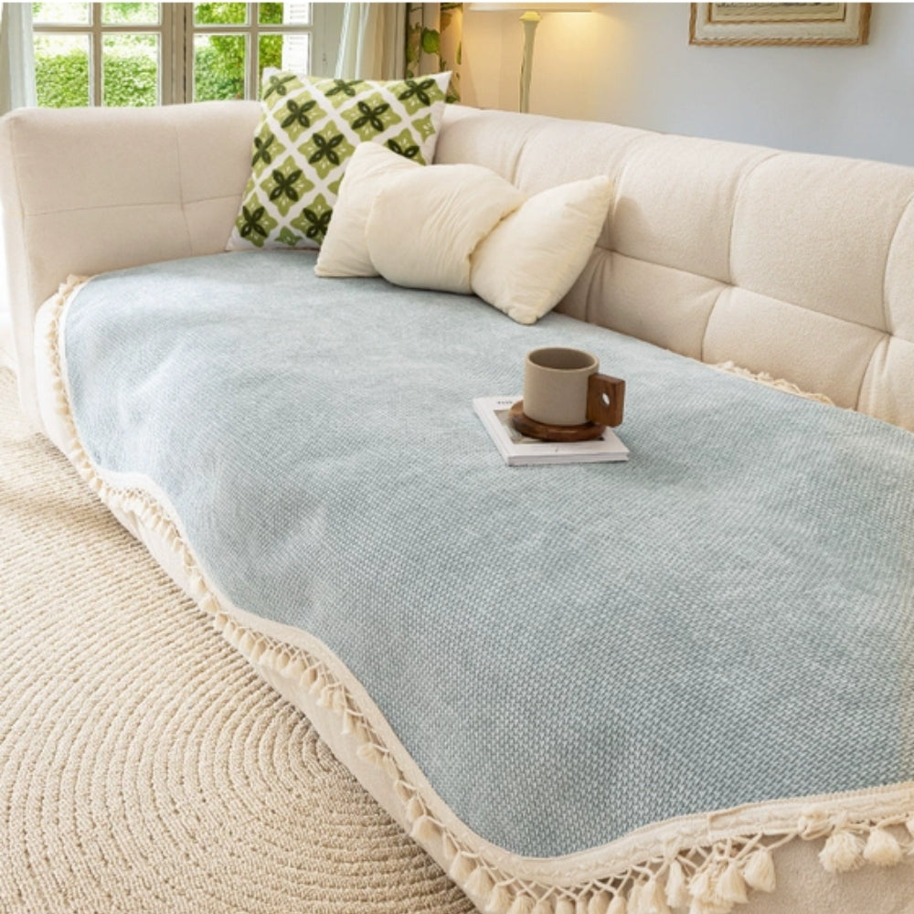 Luxury Chenille Non-Slip Reversible Sofa Cover