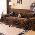 Machine Washable Chenille Zebra Jacquard Sofa Cover