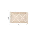 Machine Washable Microfiber Fringe Accent Rug