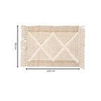 Machine Washable Microfiber Fringe Accent Rug