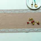 Machine-Washable Microfiber Lace-Edged Table Runner (Multiple Sizes)