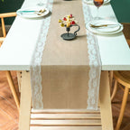Machine-Washable Microfiber Lace-Edged Table Runner (Multiple Sizes)