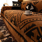 Machine-Washable Tribal Chenille Sofa Cover