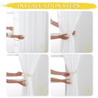 Macramé Curtain Tiebacks Handwoven Cotton & Wood